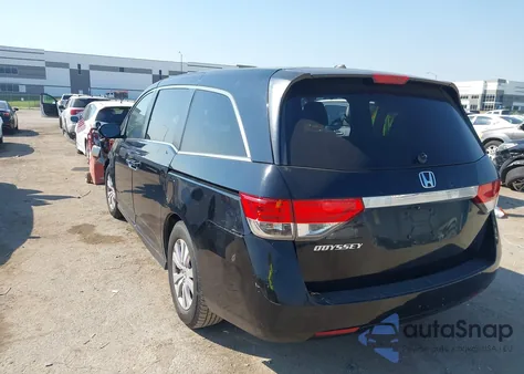 2015 Honda Odyssey Ex-L из США, поврежденный, VIN 5FNRL5H66FB102935